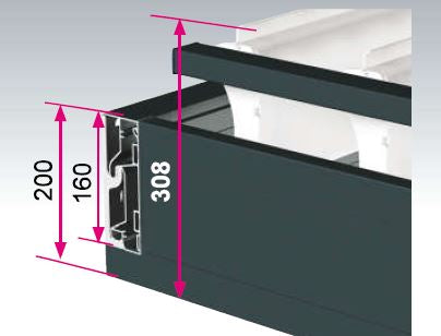 Image débattement hauteur lames bioclimatiques