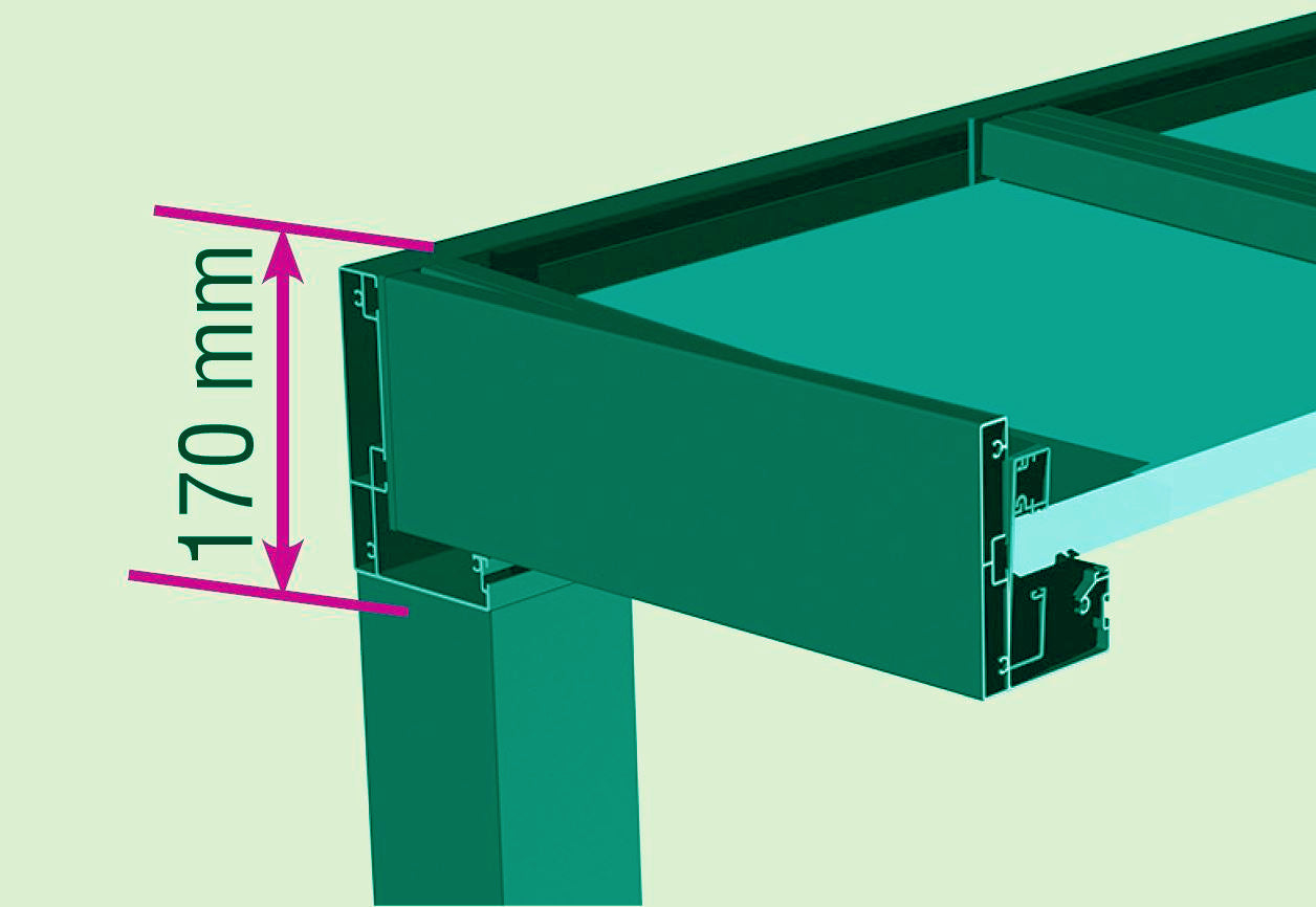 Pergola Panneaux sandwich Autoportée BANGOR