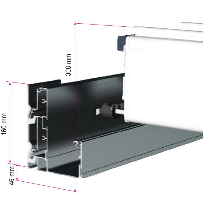 encombrement lames ouvertes pergola baie tortues
