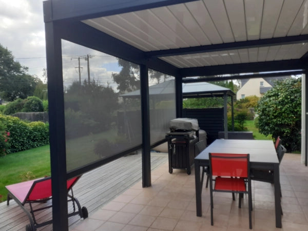 Store Pergola Coulissant Motorisé 105 DICKSON SUNWORKER OPEN