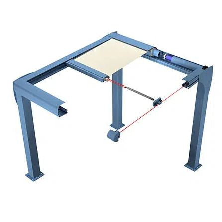 pergola autoportée toile enroulable système tension toile