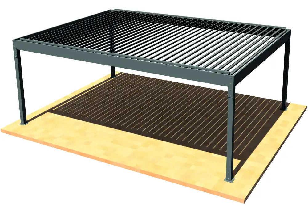 image synthèse pergola bioclimatique autoportée